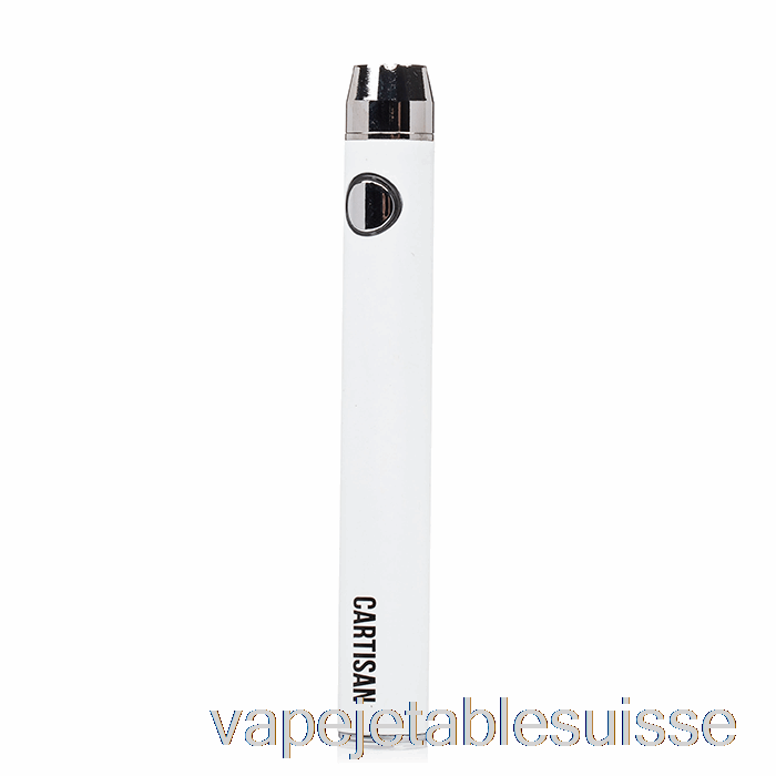 Vape Suisse Cartisan Bouton Vv 900 Double Charge 510 Batterie [micro] Blanc